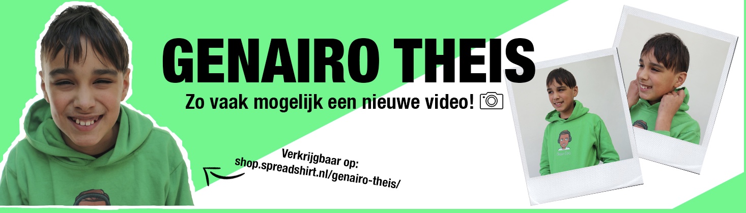 YouTube kanaal banner - Genairo Theis - Gena Design project door Genairo Theis | webdesign Zwolle & AI video